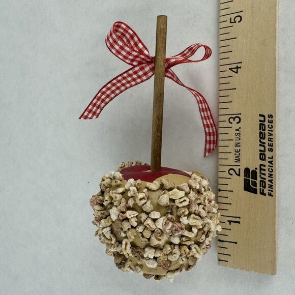 5 pc Autumn Decorative Set: Wooden Sign Faux Caramel Apples and Fall Rolling Pin - Picture 8 of 11